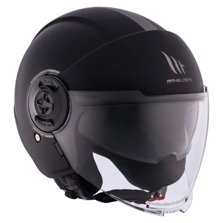 Kask otwarty MT VIALE SV S SOLID MATT BLACK czarny mat