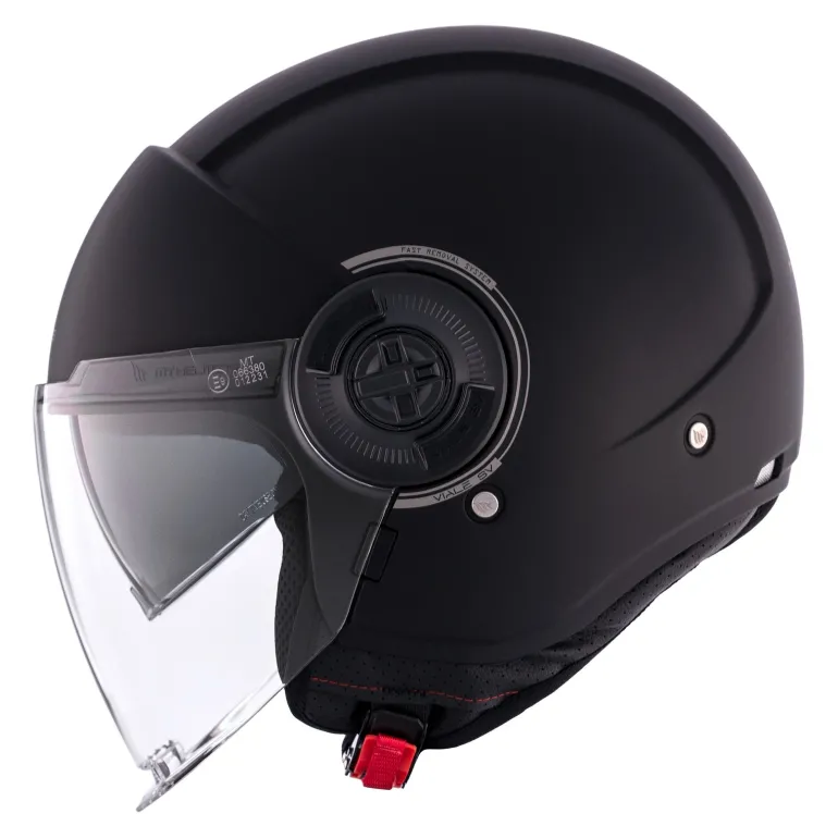 Kask otwarty MT VIALE SV S SOLID MATT BLACK czarny mat