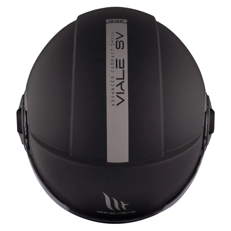 Kask otwarty MT VIALE SV S SOLID MATT BLACK czarny mat