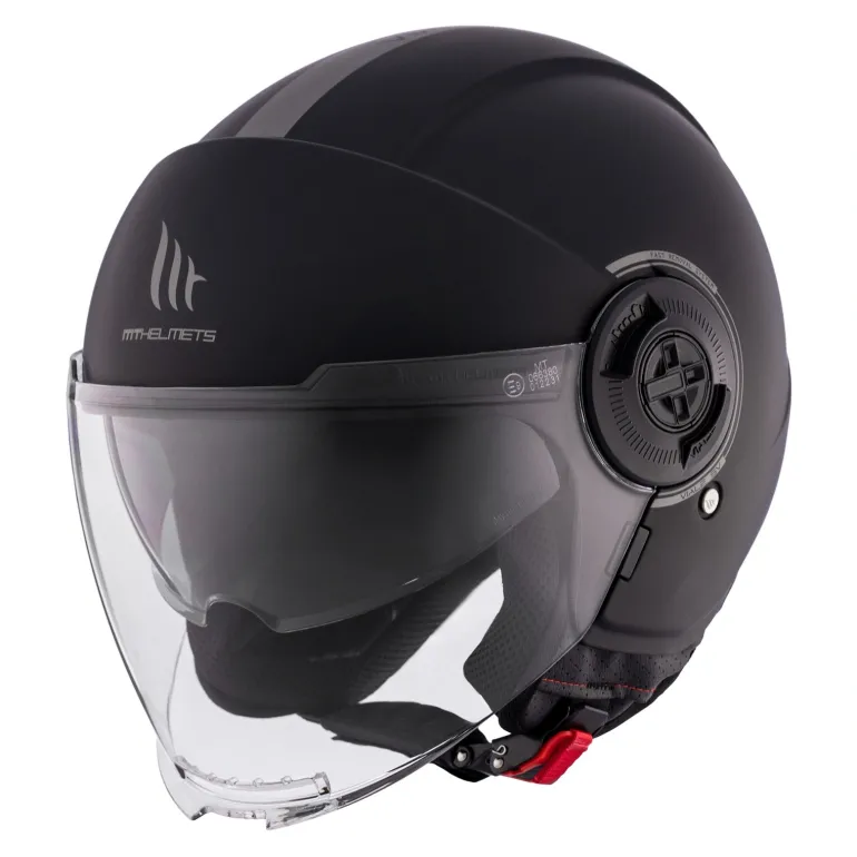 Kask otwarty MT VIALE SV S SOLID MATT BLACK czarny mat