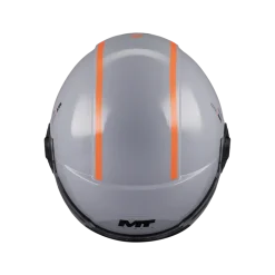 Kask otwarty MT VIALE SV S TASTY GREY/ORANGE szary pomarańczowy
