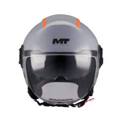 Kask otwarty MT VIALE SV S TASTY GREY/ORANGE szary pomarańczowy