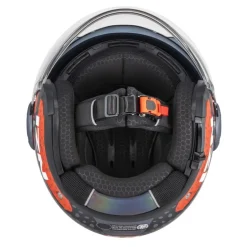 Kask otwarty NZI RINGWAY 2 DUO ANTERA ANTRACITE RED MATT szary czerwony