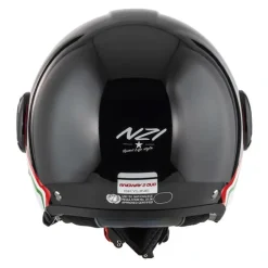 Kask otwarty NZI RINGWAY 2 DUO SKYLINE BLACK WHITE ITALY czarny biały