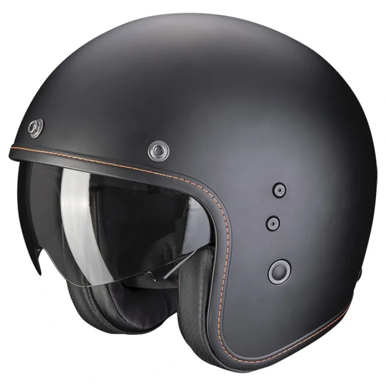 Kask otwarty SCORPION BELFAST EVO SOLID MATT BLACK czarny mat