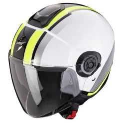 Kask otwarty SCORPION EXO-CITY II VEL WHITE/NEON YELLOW biały żółty fluo