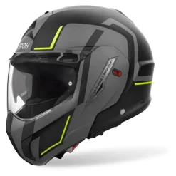 Kask szczękowy AIROH MATHISSE II GENIUS YELLOW MATT żółty fluo szary czarny
