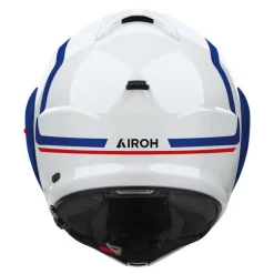 Kask szczękowy AIROH MATHISSE II GENIUS BLUE RED GLOSS niebieski biały czerwony