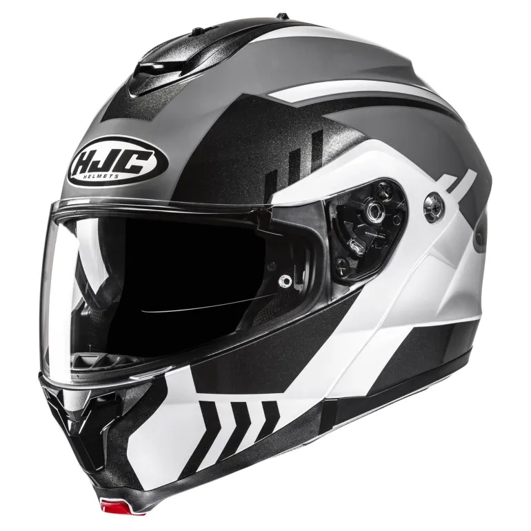 Kask szczękowy HJC C91N KAON BLACK/WHITE czarny biały