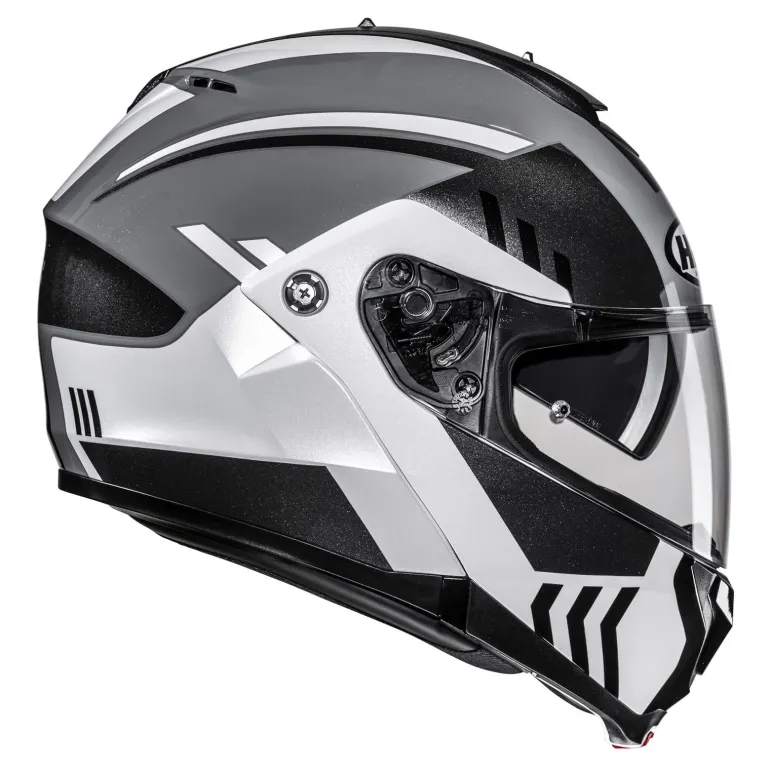 Kask szczękowy HJC C91N KAON BLACK/WHITE czarny biały