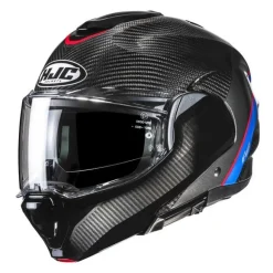 Kask szczękowy HJC F100 CARBON STAN BLACK/BLUE czarny niebieski