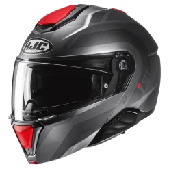 Kask szczękowy HJC I91 ARVEN GREY/RED szary czerwony