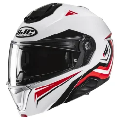 Kask szczękowy HJC I91 TRICUS WHITE/RED biały czerwony