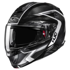 Kask szczękowy HJC RPHA 91 CARBON LAGOS BLACK/WHITE czarny biały