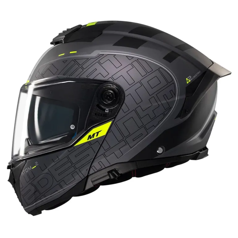 Kask szczękowy MT ATOM 2 SV DESTINY MATT BLACK/GREY