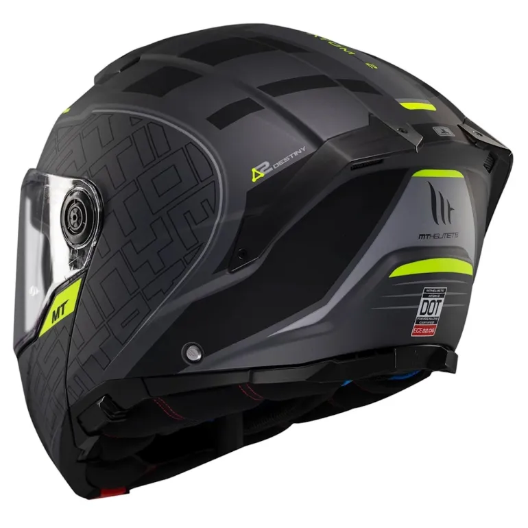 Kask szczękowy MT ATOM 2 SV DESTINY MATT BLACK/GREY