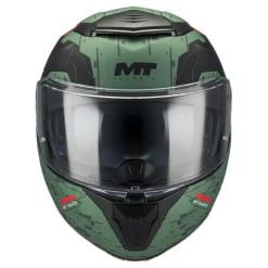 Kask szczękowy MT ATOM 2 SV HIGHLANDS GREY/FLUO zielony czarny czerwony