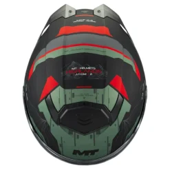 Kask szczękowy MT ATOM 2 SV HIGHLANDS GREY/FLUO zielony czarny czerwony