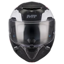 Kask szczękowy MT ATOM 2 SV HIGHLANDS WHITE/BLUE/RED biały czerwony niebieski czarny