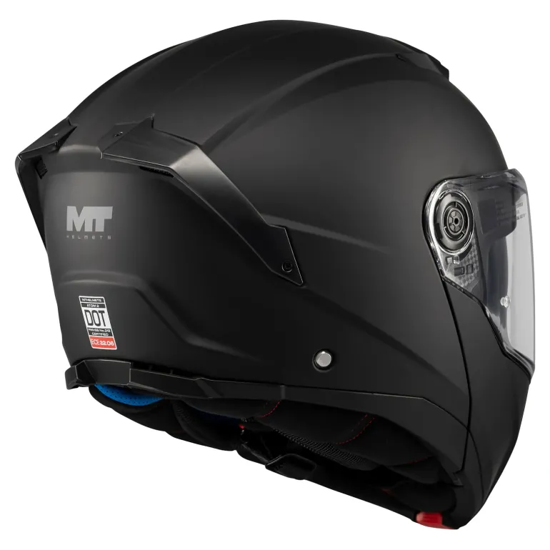Kask szczękowy MT ATOM 2 SV PURE BLACK MATT czarny mat