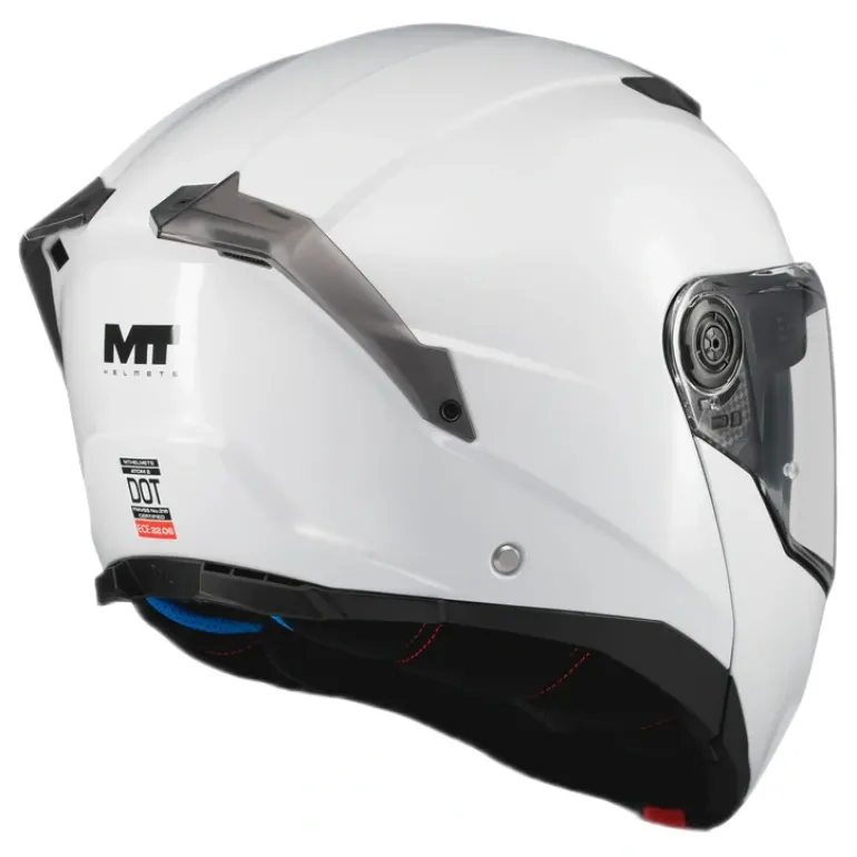 Kask szczękowy MT ATOM 2 SV PURE WHITE biały