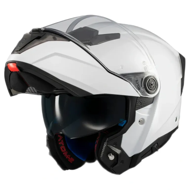 Kask szczękowy MT ATOM 2 SV PURE WHITE biały