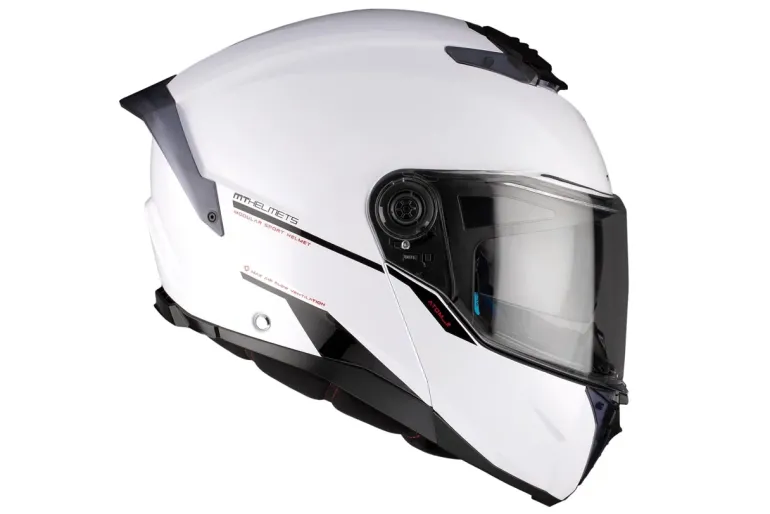 Kask szczękowy MT ATOM 2 SV SOLID GLOSS PEARL WHITE biały