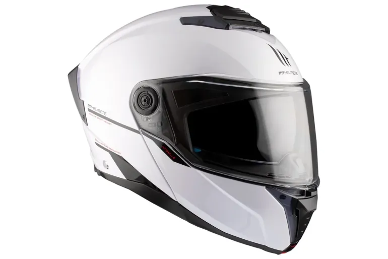 Kask szczękowy MT ATOM 2 SV SOLID GLOSS PEARL WHITE biały
