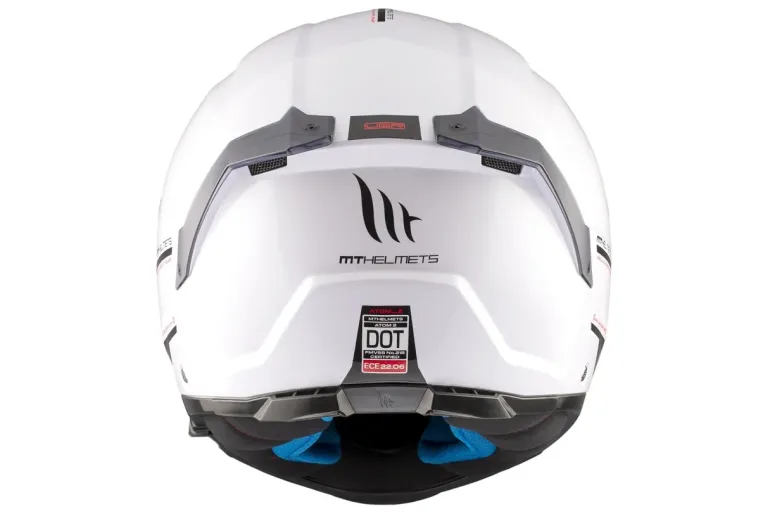 Kask szczękowy MT ATOM 2 SV SOLID GLOSS PEARL WHITE biały