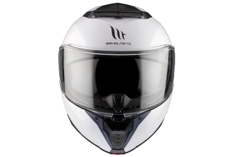 Kask szczękowy MT ATOM 2 SV SOLID GLOSS PEARL WHITE biały