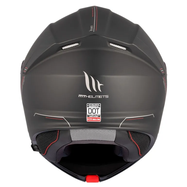 Kask szczękowy MT GENESIS SV SOLID MATT BLACK czarny mat