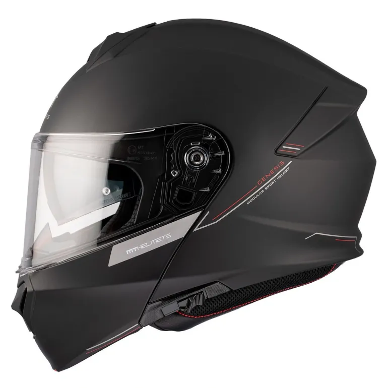 Kask szczękowy MT GENESIS SV SOLID MATT BLACK czarny mat