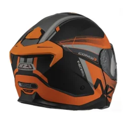 Kask szczękowy NZI COMBI 3 DUO DAILY BLACK ORANGE ANTRACITE MATT czarny pomarańczowy szary