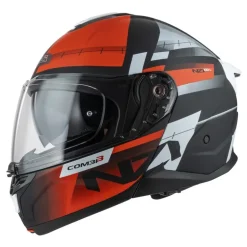Kask szczękowy NZI COMBI 3 DUO METRIC BLACK RED MATT czarny czerwony