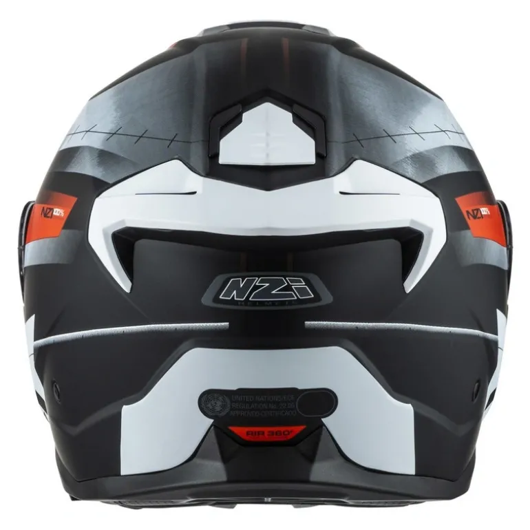 Kask szczękowy NZI COMBI 3 DUO METRIC BLACK RED MATT czarny czerwony