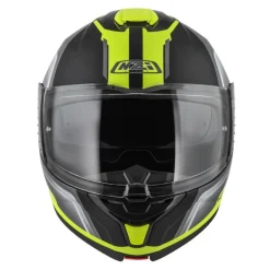 Kask szczękowy NZI COMBI 3 DUO ORBE BLACK ANTRACITE YELLOW MATT szary żółty