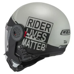 Kask szczękowy NZI MINIMOD INVOLT GREY BLACK GREY MATT szary czarny