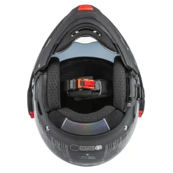 Kask szczękowy NZI MINIMOD META BLACK SILVER czarny srebrny