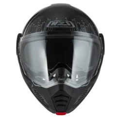 Kask szczękowy NZI MINIMOD META BLACK SILVER czarny srebrny