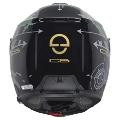 Kask szczękowy SCHUBERTH C5 ECE GLOBE GREEN zielony czarny