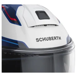 Kask szczękowy SCHUBERTH C5 ECE OMEGA WHITE niebieski biały czerwony czarny