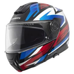 Kask szczękowy SCHUBERTH C5 ECE ZENITH BLUE biały niebieski czerwony