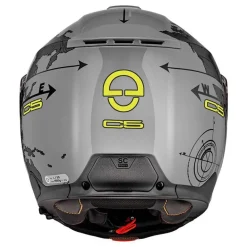 Kask szczękowy SCHUBERTH C5 ECE GLOBE GREY szary czarny żółty fluo