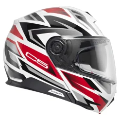 Kask szczękowy SCHUBERTH C5 ECE ZENITH RED biały czerwony czarny szary