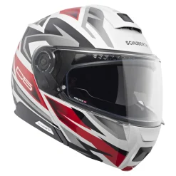 Kask szczękowy SCHUBERTH C5 ECE ZENITH RED biały czerwony czarny szary