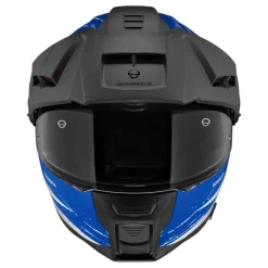 Kask szczękowy SCHUBERTH E2 ECE EXPLORER BLUE niebieski czerwony biały