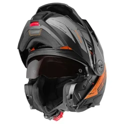 Kask szczękowy SCHUBERTH E2 ECE EXPLORER ORANGE szary pomarańczowy czarny