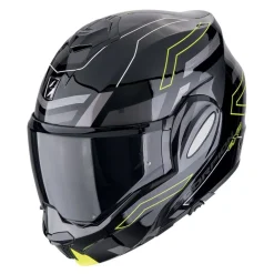 Kask szczękowy SCORPION EXO-TECH CONQUER BLACK/FLUO czarny żółty fluo