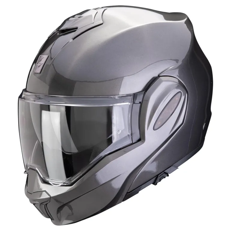 Kask szczękowy SCORPION EXO-TECH EVO PRO SOLID METTALIC GREY szary