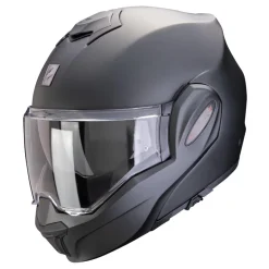 Kask szczękowy SCORPION EXO-TECH EVO PRO SOLID PEARL BLACK MATT czarny mat